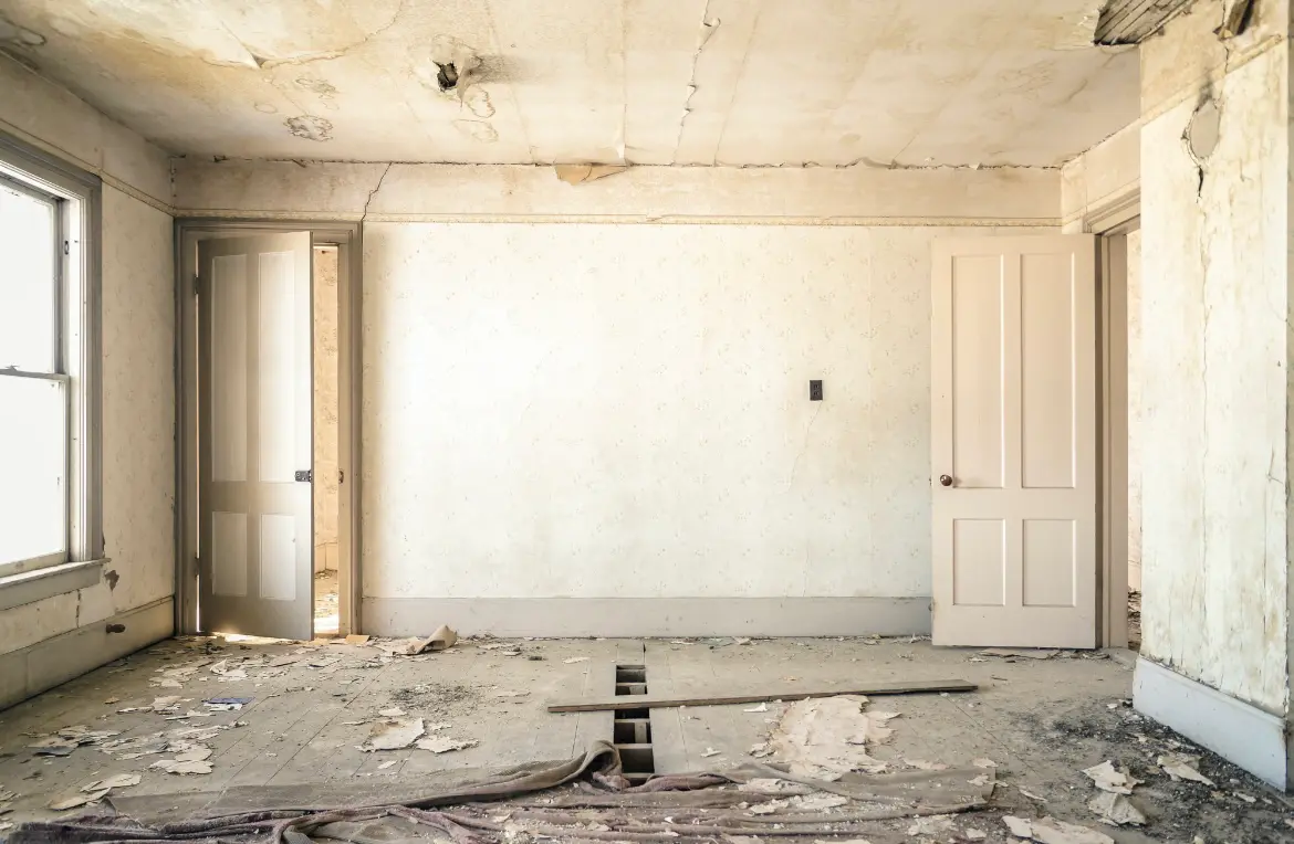 Waste disposal crew managing a cleanout project in Socorro